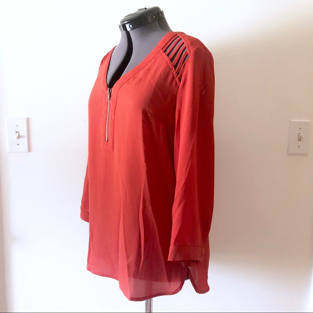 Flowy Orange Blouse